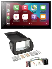 Pioneer USB MP3 DAB 2DIN Bluetooth Autoradio für Citroen Nemo Fiat Fiorino Peuge