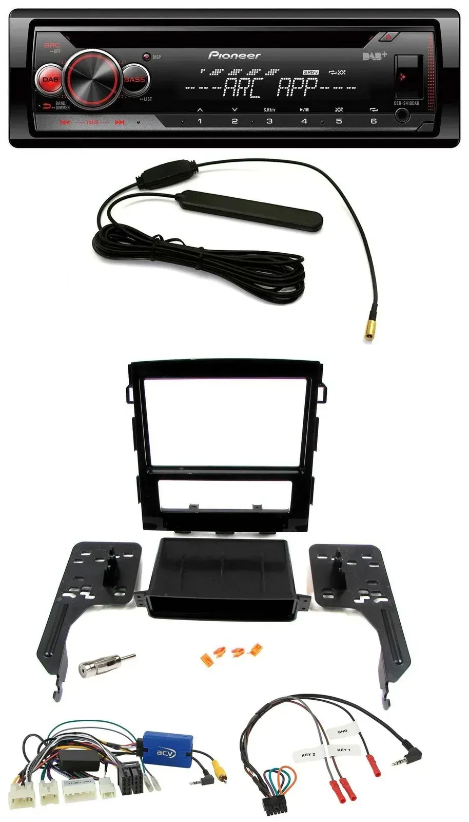 Pioneer CD USB Lenkrad DAB MP3 Autoradio für Subaru Impreza ab 2018