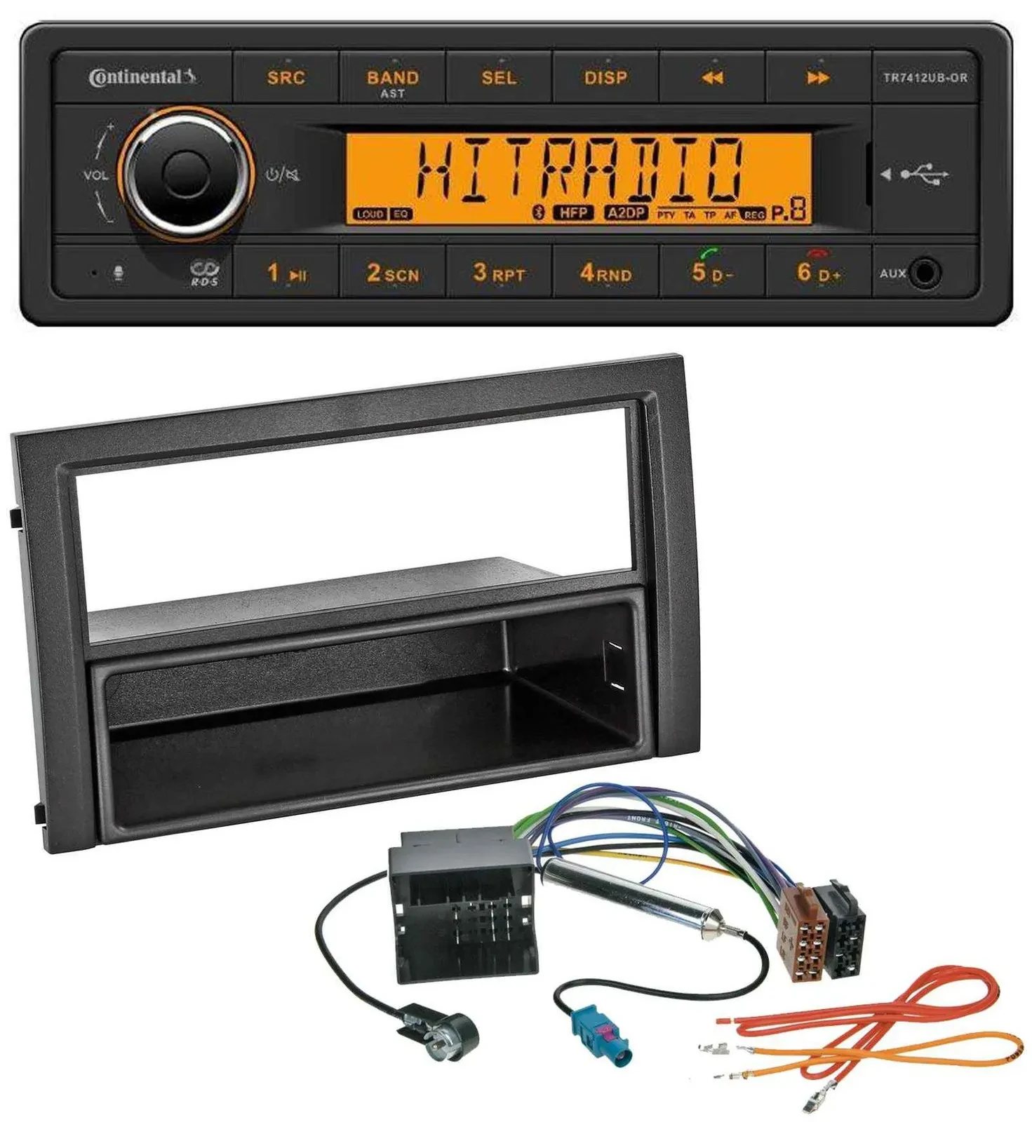 Continental MP3 Bluetooth AUX USB Autoradio für Skoda Fabia 6Y Facelift 2004-200
