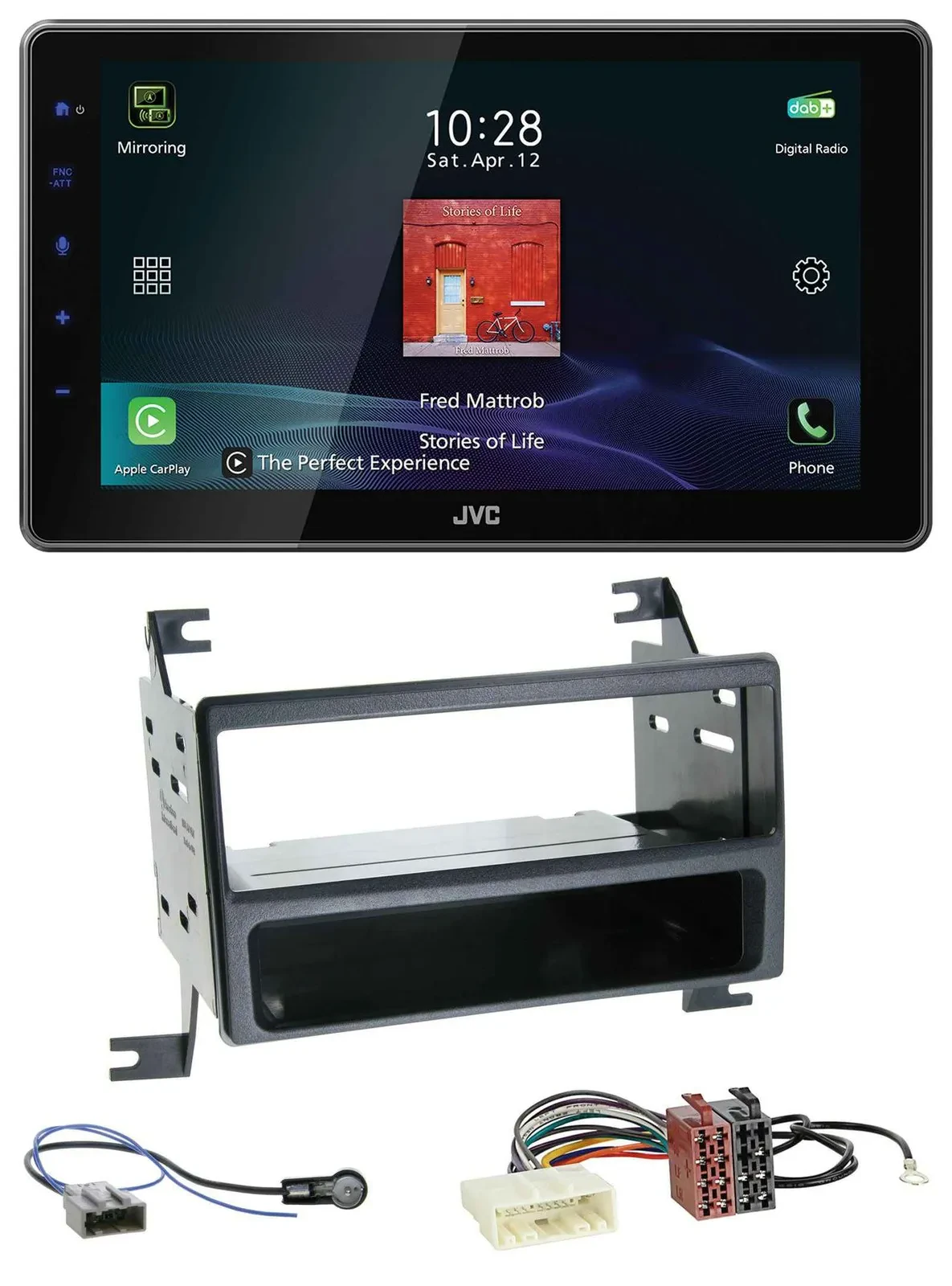 JVC DAB MP3 Bluetooth USB Autoradio für Nissan Juke (J15, 2010-2014)