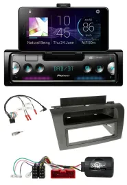 Автомагнитола Pioneer Bluetooth DAB USB для Mazda 3 (2003–2009) с поддержкой кнопок на руле