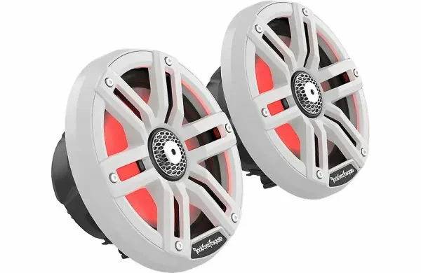 Rockford Fosgate M2-65 Color Optix 150W 6.5" Marine Speakers white & w/ grilles