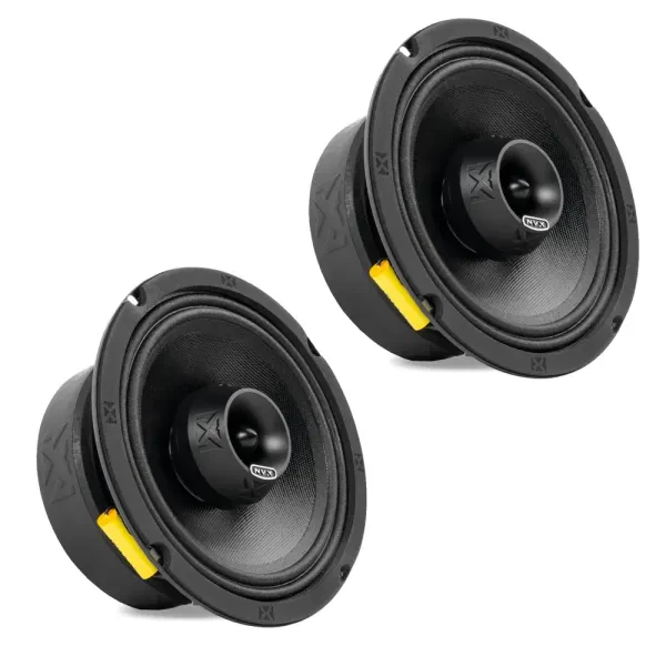 Pair 2 NVX VPRO65 225W 6.5" V-Series Pro 2-Way Coaxial with Bullet Tweeter