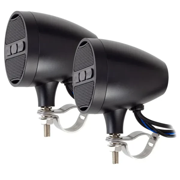 Power Acoustik MCS-22B Handlebar Mounted Amplified Speakers