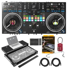 DJ-контроллер с джогом Pioneer DDJ-REV7 Black с аксессуарами