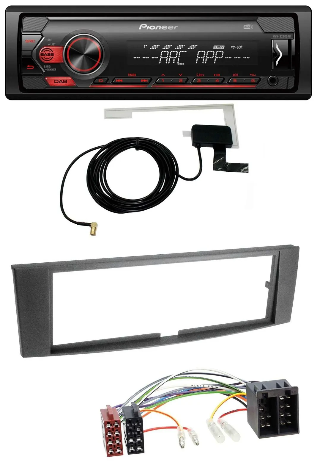 Автомагнитола для Renault Laguna II (2005-2008) Pioneer 1-DIN USB DAB MP3 AUX