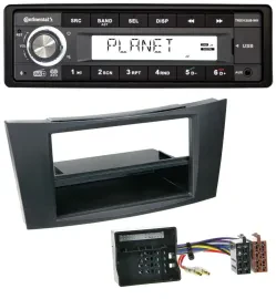 Continental USB 1DIN AUX DAB MP3 Autoradio für Mercedes E-Klasse W211 02-09 Rubb