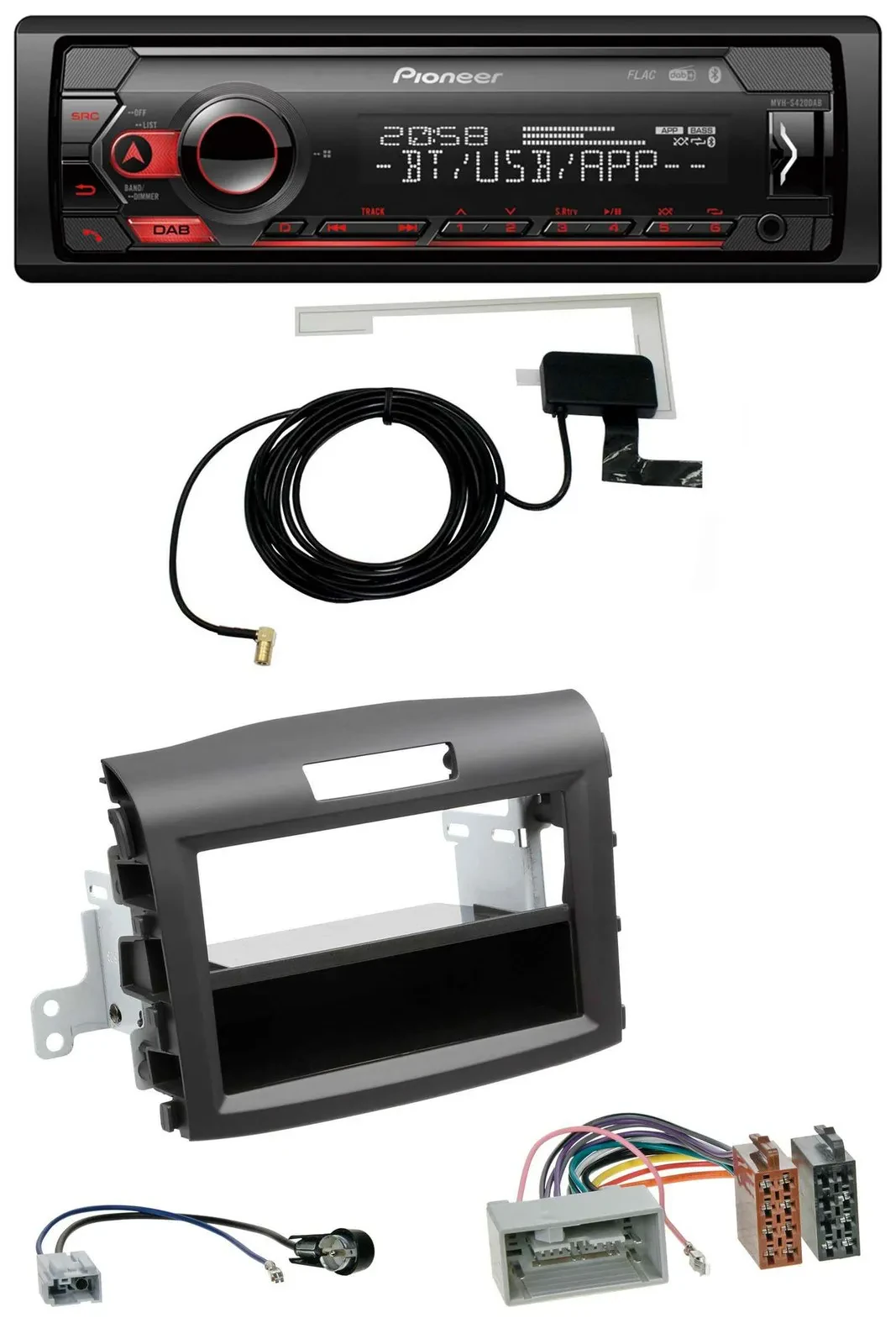 Pioneer DAB USB MP3 Bluetooth Autoradio für Honda CR-V (ab 2013)