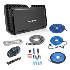 Rockford Fosgate T600-4 600W 4-Channel Car Amplifier w/ Free 4 Gauge Amp Kit
