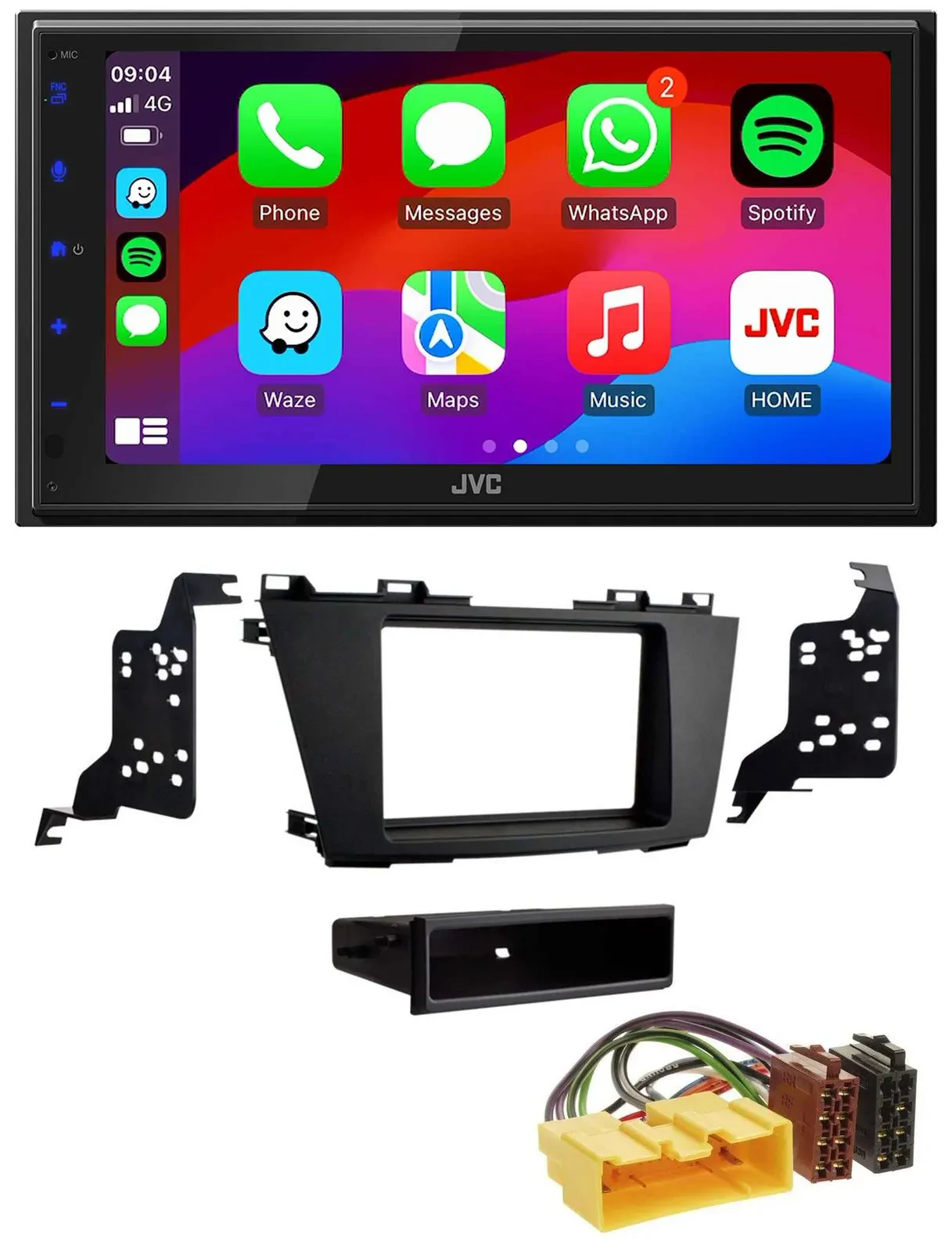 JVC Bluetooth USB MP3 2DIN DAB Autoradio für Mazda 5 (CR, ab 2010)