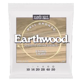Струны для акустической гитары Ernie Ball 2350 John Mayer Earthwood Bell Bronze Extra Light 10-50