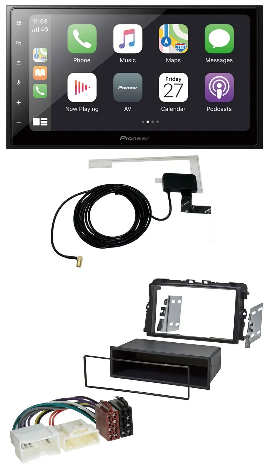 Pioneer USB MP3 2DIN Bluetooth DAB Autoradio für Opel Vivaro (2011-2015)