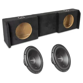 NVX VE-NIS-TTNCKCG1-D10S Dual 10" Enclosure with Two R2SD2-10 Subwoofer