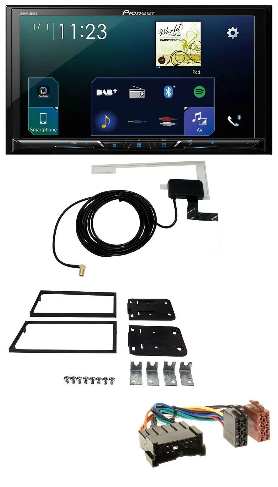 Pioneer 2DIN DAB USB MP3 Bluetooth Autoradio für Kia Carens II 2002-2006