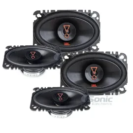 (2-Pairs) JBL Stage3 6427140W RMS 4x6” 2-Way Coaxial Car Speakers