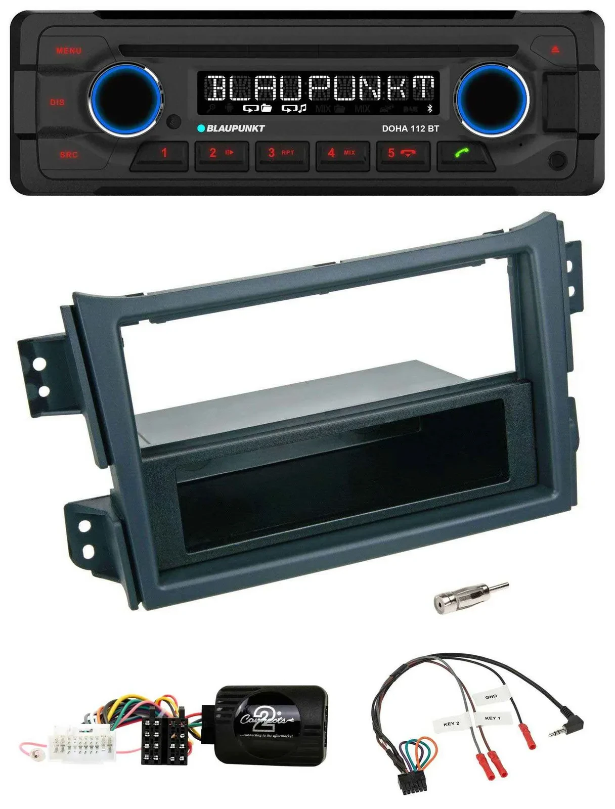 Автомагнитола Blaupunkt CD MP3 Bluetooth USB для Opel Agila B и Suzuki Splash
