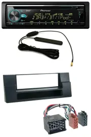 Автомагнитола Pioneer CD/MP3/AUX/DAB/USB для BMW X5 E53 и 5 серии E39, разъём Round Pin, с нишей Ablagefach