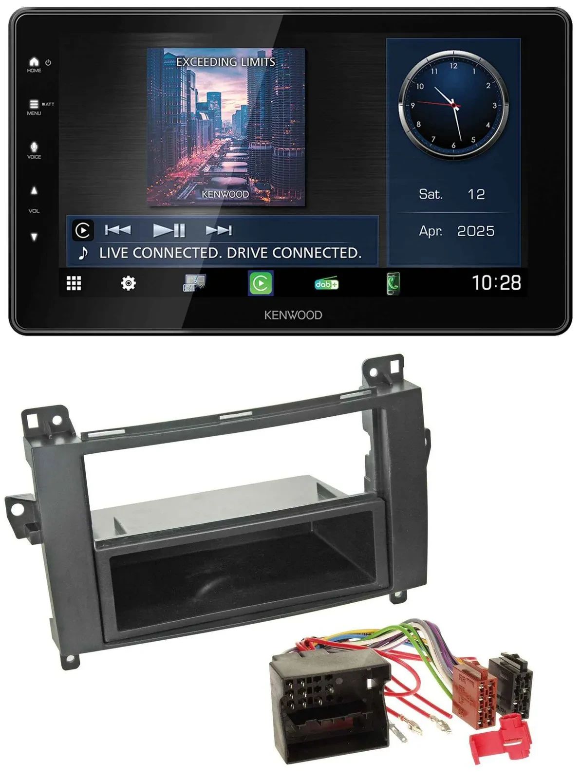 Kenwood MP3 Bluetooth USB DAB Autoradio für Mercedes A-Klasse 04-12 W169 C169