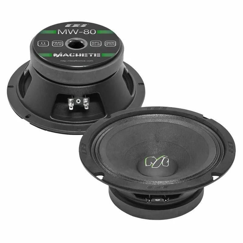 Deaf Bonce MW-80 8" Machete Series 4-ohm Midbass Speakers