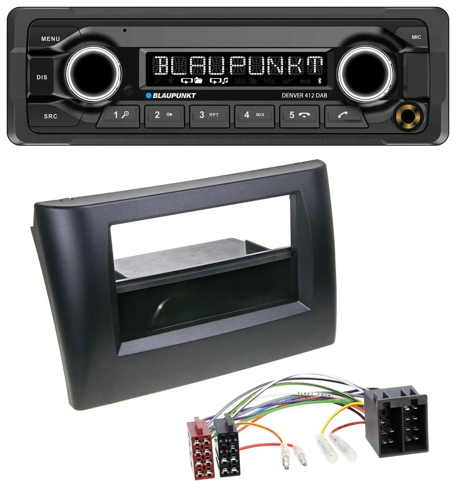 Blaupunkt Bluetooth DAB MP3 USB Autoradio für Fiat Stilo 192 01-08 Ablagefach