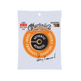 Струны для акустической гитары Martin Guitars MA540FX Authentic Flexible Core Phosphor Bronze Light 12-54 (3 комплекта)