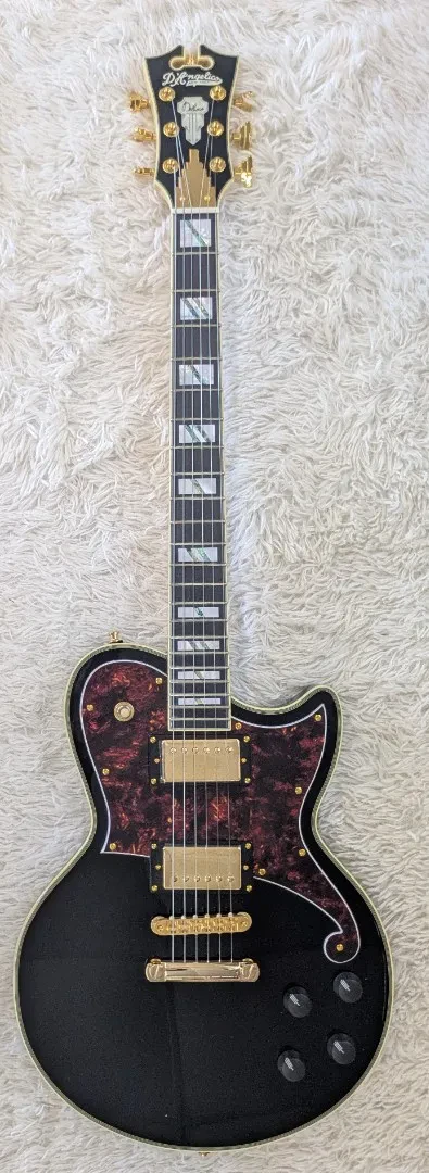 Б/У Электрогитара D'Angelico Deluxe Atlantic DADATLSBK2GS черный, правша, цельнокорпусная