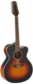 Электроакустическая гитара Takamine GJ72CE 12-String Brown Sunburst