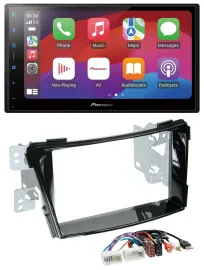 Pioneer DAB USB MP3 Bluetooth 2DIN Autoradio für Hyundai i40 ab 11 VF Klavierlac