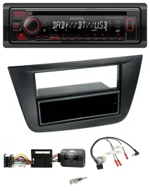 Автомагнитола Kenwood CD, USB, Bluetooth, DAB для Seat Altea/Toledo (2004–2009)