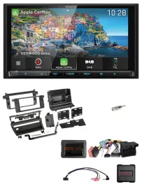 Автомагнитола для BMW 3 Series E46 (2002–2006) Kenwood 2DIN, Bluetooth, USB, DAB, TMC, навигация, поддержка кнопок на руле