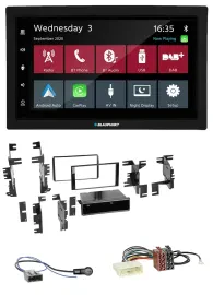 Blaupunkt DAB Bluetooth USB MP3 2DIN Autoradio für Nissan Versa Tiida C11 2007-2