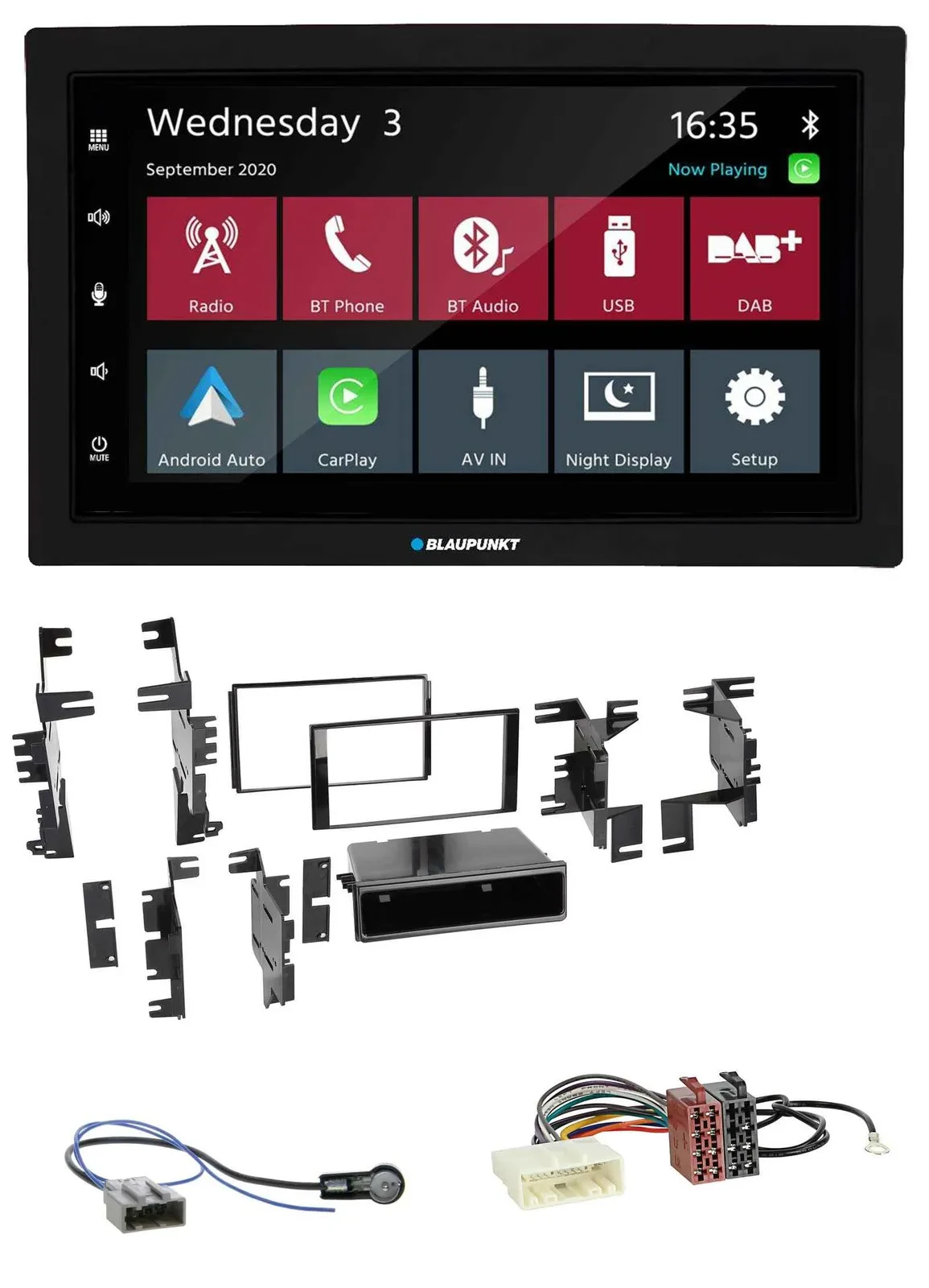 Blaupunkt DAB Bluetooth USB MP3 2DIN Autoradio für Nissan Versa Tiida C11 2007-2