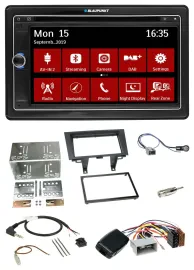 Blaupunkt TMC USB Lenkrad Bluetooth DAB 2DIN Navigation für Honda CRV 2006-2012