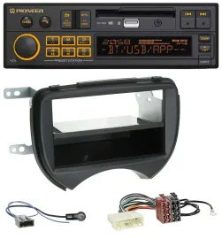 Автомагнитола для Nissan Micra K13 2010–2013 Pioneer DAB MP3 USB Bluetooth черная