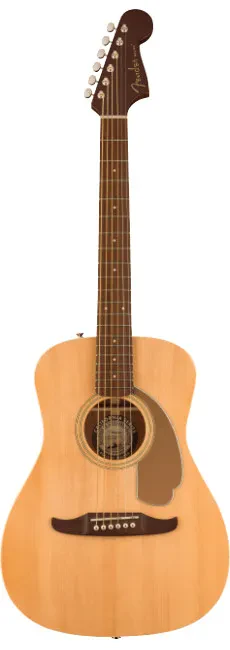 Fender California Series Malibu Player Parlor Acoustic Electric, Natural - Demo