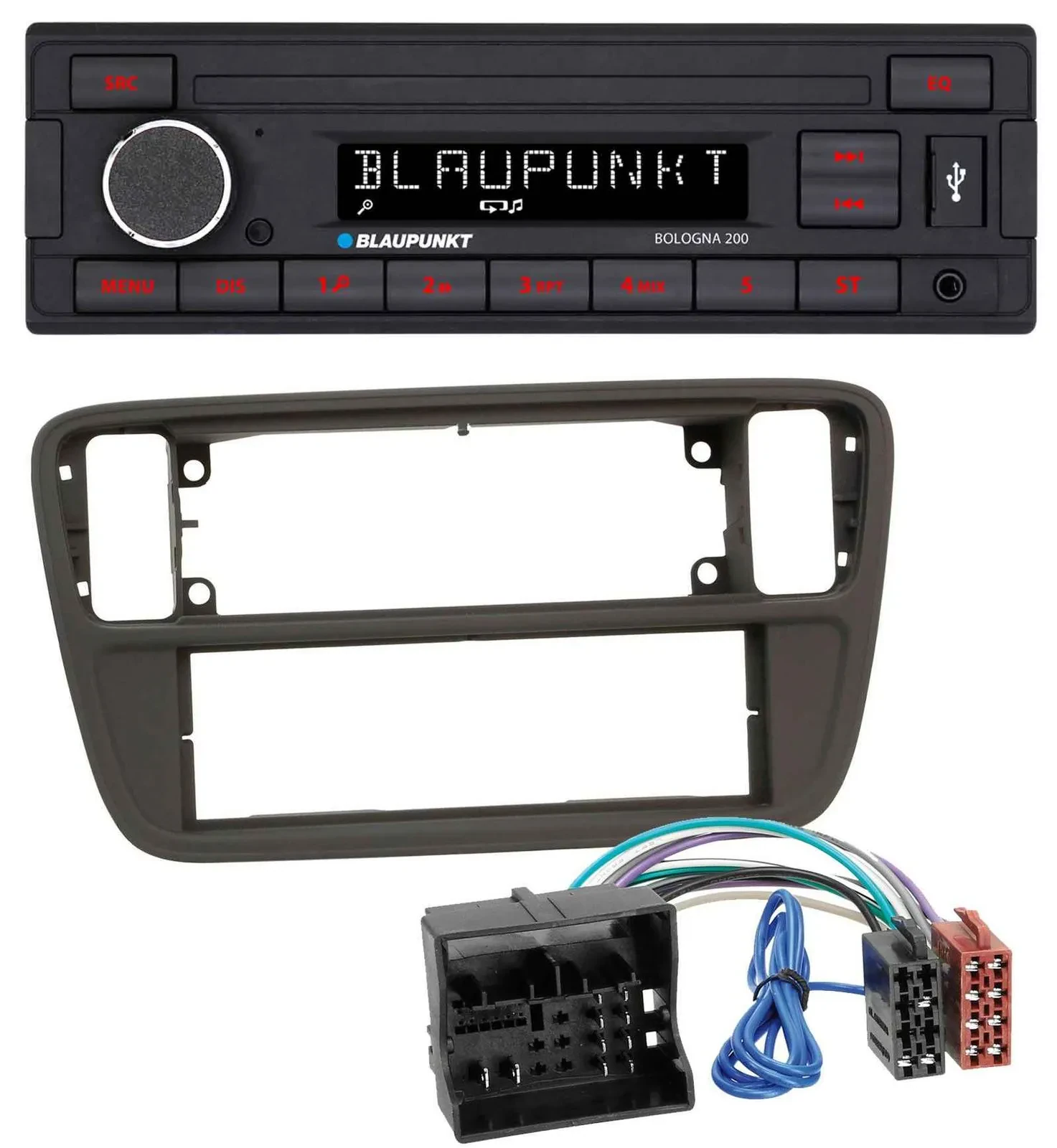 Blaupunkt MP3 AUX USB 1DIN Autoradio für Seat Mii (ab 2011)