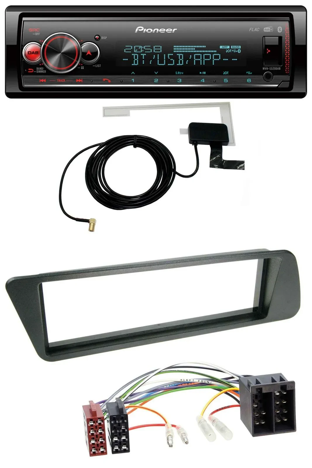 Автомагнитола для Peugeot 306 Pioneer Bluetooth, DAB, USB, MP3