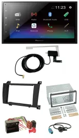 Pioneer DAB MP3 Bluetooth 2DIN USB Autoradio für Mercedes SLK R171 2004-2011