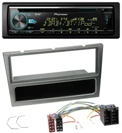 Pioneer DAB MP3 CD USB Bluetooth Autoradio für Opel Corsa C ISO 2000-2004 alumin