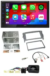 JVC Bluetooth 2DIN Lenkrad DAB USB Autoradio für Toyota Auris 2007-2011 anthrazi