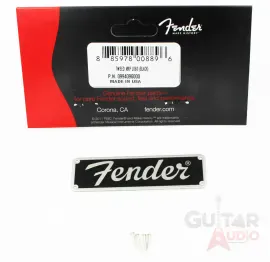 Genuine Fender Tweed Amplifier Logo w/ Mounting Pins for Blues Jr Amp 0994096000