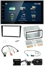 Автомагнитола Kenwood 2DIN Bluetooth USB DAB для Opel Corsa C/Tigra/Vectra C с поддержкой управления на руле