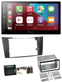 Pioneer USB MP3 DAB 2DIN Bluetooth Autoradio für Mercedes CLS E-Klasse W211 02-0
