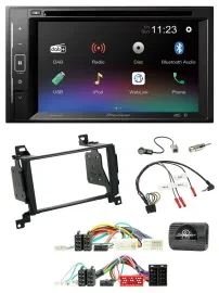 Pioneer Bluetooth Lenkrad USB 2DIN DAB DVD Autoradio für Hyundai Santa Fe 2010-2