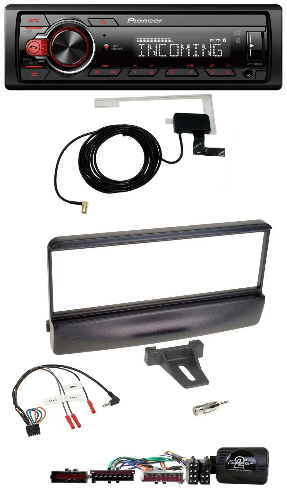 Автомагнитола Pioneer USB DAB Bluetooth для Ford Mondeo 2000–2002 черная