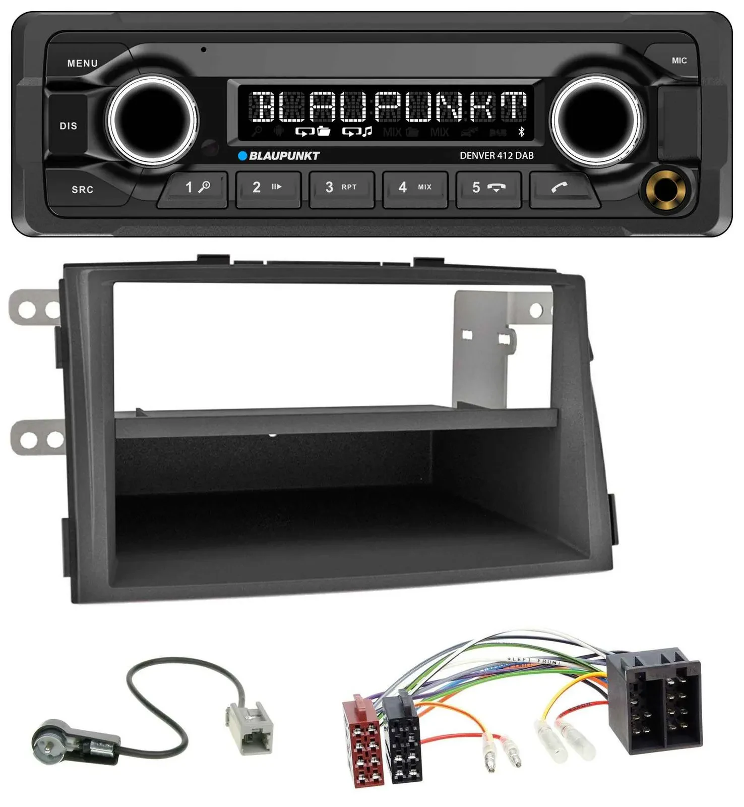 Blaupunkt Bluetooth DAB MP3 USB Autoradio für Kia Sorento II (XM, 2009-2012)