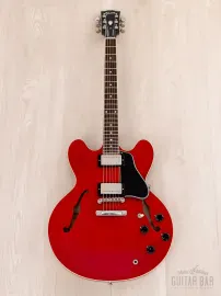 Электрогитара полуакустическая Gibson ES-335 Dot Semi-Hollow HH Cherry w/case USA 1995