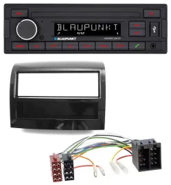 Blaupunkt USB AUX Bluetooth MP3 Autoradio für Fiat Ducato 2011-2021 piano schwar