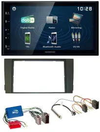 Автомагнитола для Audi A6 C5 (2001–2005) Kenwood 2 DIN, Bluetooth, USB, DAB, MP3