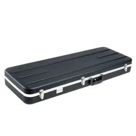 Deluxe ABS E-Gitarrenkoffer, Abschließbar, Plüsch-Innenfutter, Zubehörfach